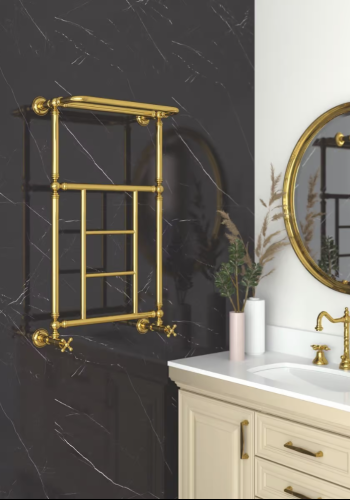 Grzejnik łazienkowy Sunerzha Renesance 93x57cm złoty