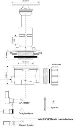 Syfon brodzikowy McAlpine HC252588-ST chrom