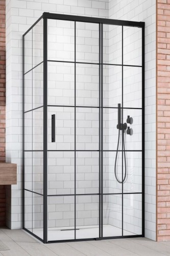 Kabina prysznicowa Idea Black KDJ Factory Radaway prawa