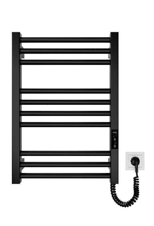 Grzejnik elektryczny suchy HF Derby 57x43 czarny mat Hygge Family