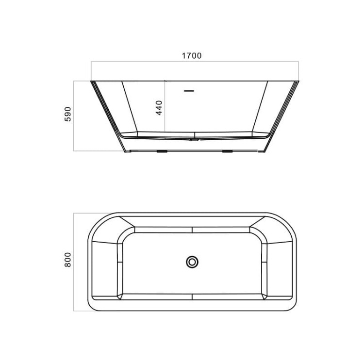 Wanna przyścienna Elias 1700 Lavita