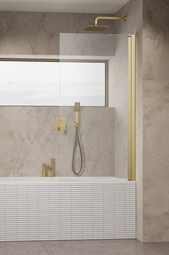 Parawan nawannowy Radaway Nes Brushed Gold PNJ I prawy