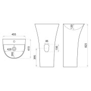 Umywalka stojąca Pera Lavita