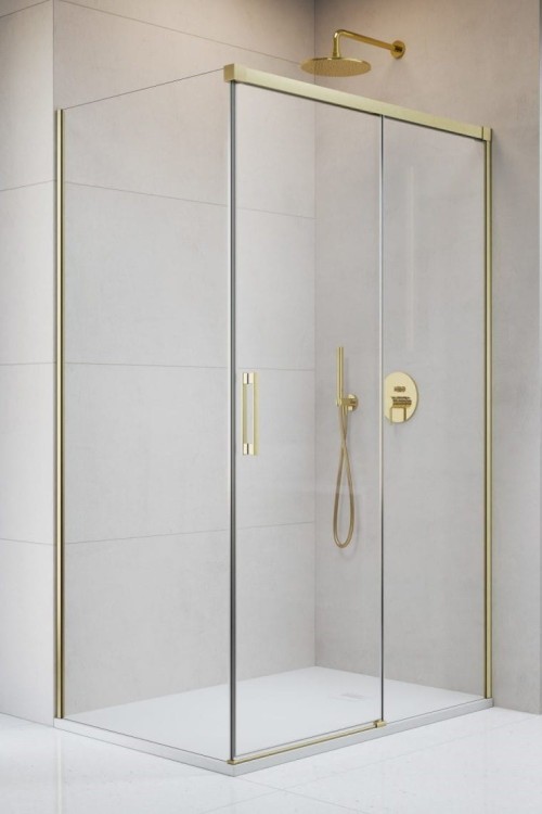 Kabina prysznicowa Radaway Idea 8 Brushed Gold KDJ prawa