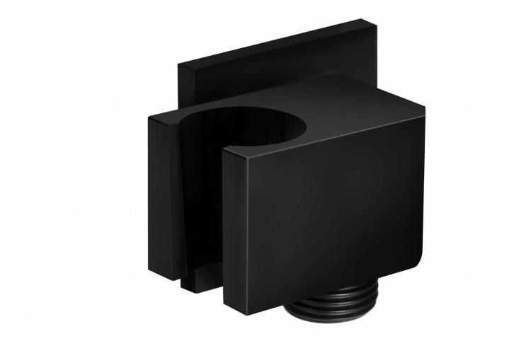 Uchwyt prysznicowy corsan cmu006 z przyłączem do słuchawki prysznicowej czarny