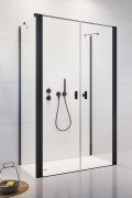 Kabina prysznicowa Nes 8 Black DWD+2S Radaway szkło przejrzyste