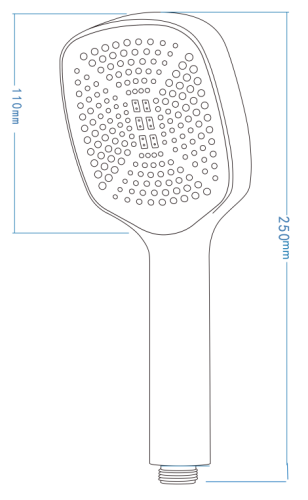 Słuchawka prysznicowa 1-funkcyjna chrom Maro Deante