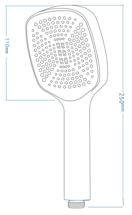 Słuchawka prysznicowa 1-funkcyjna chrom Maro Deante