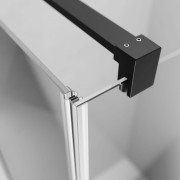 Kabina Radaway Nes Black KDJ I 90x90x200 lewa szkło przejrzyste