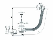 Syfon wannowy 50mm Schedpol SDWA1