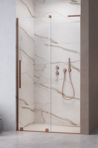Drzwi prysznicowe Furo SL Brushed Copper DWJ Radaway prawe miedź