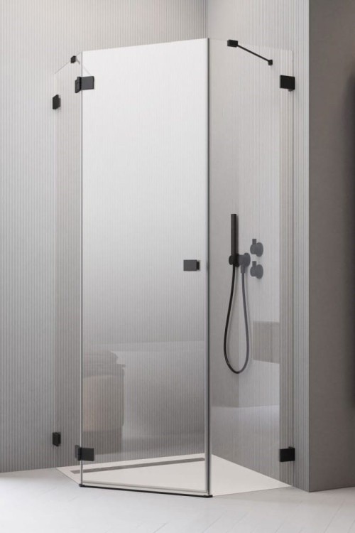 Kabina pięciokątna Radaway Essenza Pro Black PTJ 100x90x200 lewa przejrzysta