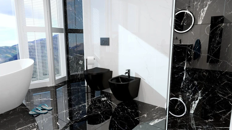 Bidet wiszący Sinto Black Lavita