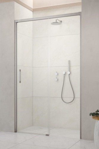 Drzwi prysznicowe Idea Brushed Nickel DWJ Radaway prawe przejrzyste