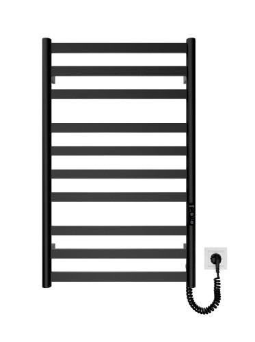 Grzejnik elektryczny suchy HF York 77x53 czarny mat Hygge Family