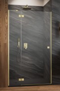 Drzwi prysznicowe Radaway Essenza 8 Brushed Gold DWJ lewe
