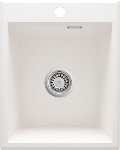 Zlewozmywak granitowy 1-komorowy bez ociekacza - alabaster Deante Eridan