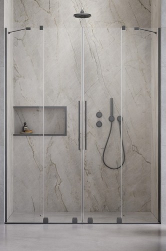 Drzwi prysznicowe Furo Brushed GunMetal DWD Radaway