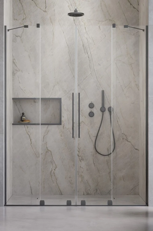 Drzwi prysznicowe Furo Brushed GunMetal DWD Radaway