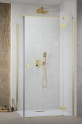 Kabina prysznicowa Radaway Essenza Gold KDJ prawa przejrzysta