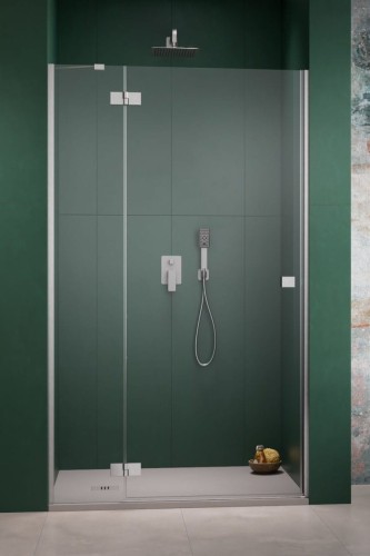 Drzwi prysznicowe Radaway Essenza 8 Brushed Nickel DWJ lewe