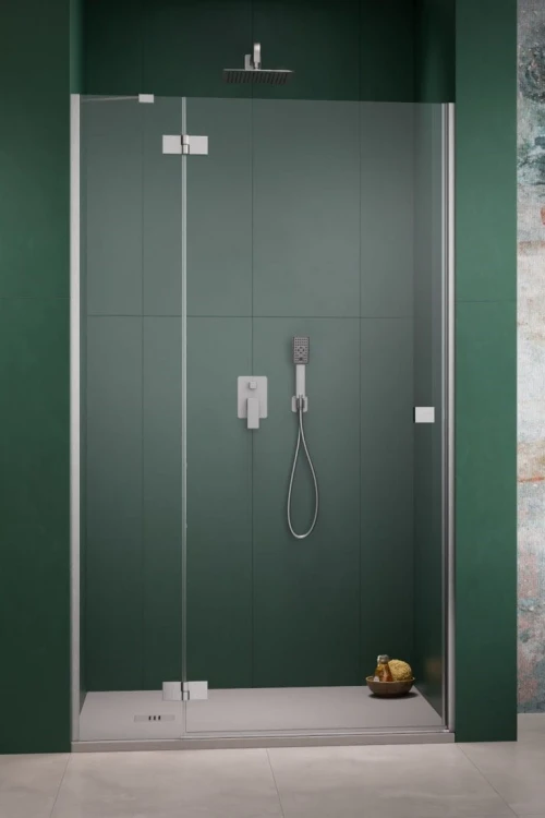 Drzwi prysznicowe Radaway Essenza 8 Brushed Nickel DWJ lewe