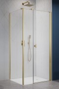 Kabina prysznicowa Radaway Nes Brushed Gold KDS I prawa