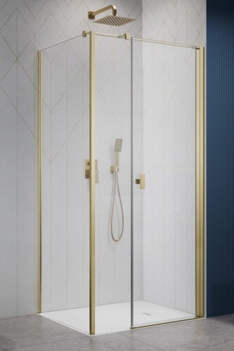 Kabina prysznicowa Radaway Nes Brushed Gold KDS I prawa