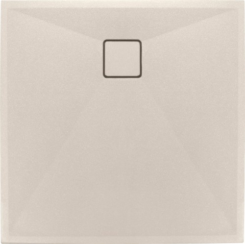 Brodzik granitowy kwadratowy 90x90 beżowy Correo Deante