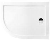 Brodzik asymetryczny kompaktowy prawy Besco SATURN-PMD 100x80x4