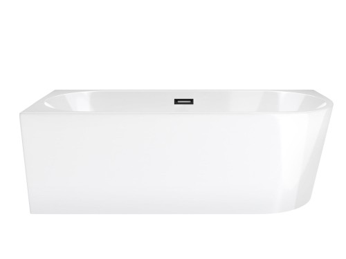 Wanna wolnostojąca narożna corsan intero 150 x 75 montaż lewostronny korek klik-klak grafit / gunmetal