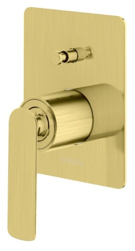 Zestaw prysznicowy Experience Brushed Gold KOHLMAN złoto szczotkowane deszczownica kwadratowa 25cm