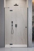 Drzwi prysznicowe Radaway Essenza Brushed GunMetal DWJ lewe