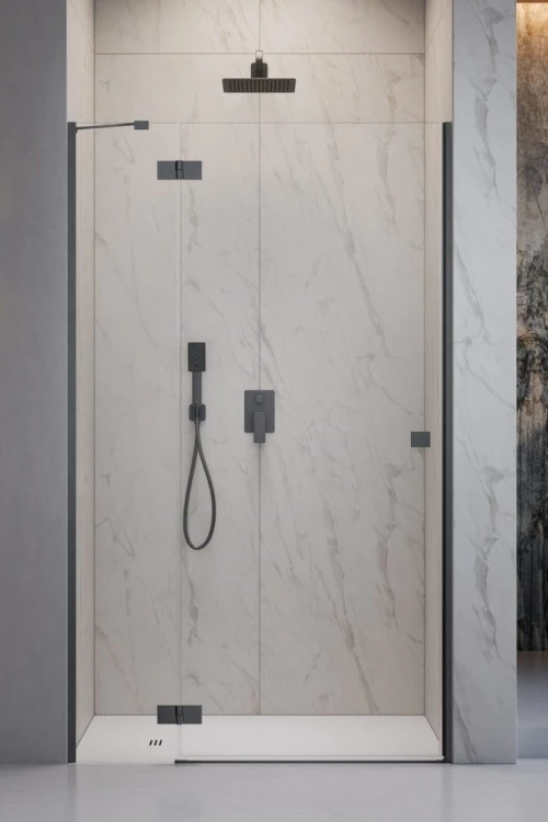 Drzwi prysznicowe Radaway Essenza Brushed GunMetal DWJ lewe