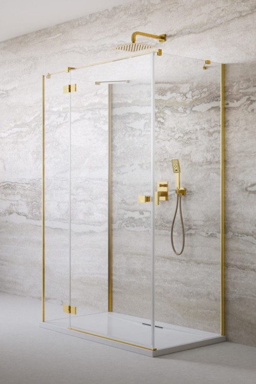 Kabina przyścienna Radaway Essenza Gold KDJ+S lewa