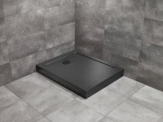 Brodzik prostokątny Radaway Doros F Compact 140x80 Stone czarny
