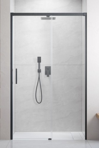 Drzwi prysznicowe Idea Brushed GunMetal DWJ Radaway prawe przejrzyste