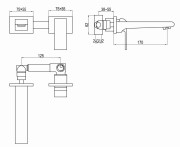 Bateria umywalkowa podtynkowa Saxo KOHLMAN QW180S