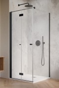 Kabina prysznicowa Radaway Nes 8 Black KDJ B 90x90x200 lewa