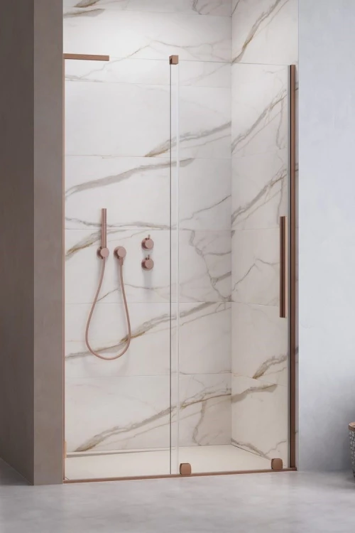 Drzwi prysznicowe Furo SL Brushed Copper DWJ Radaway lewe miedź