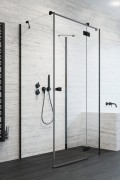 Kabina przyścienna Radaway Essenza Black KDJ+S 80x90x200 prawa