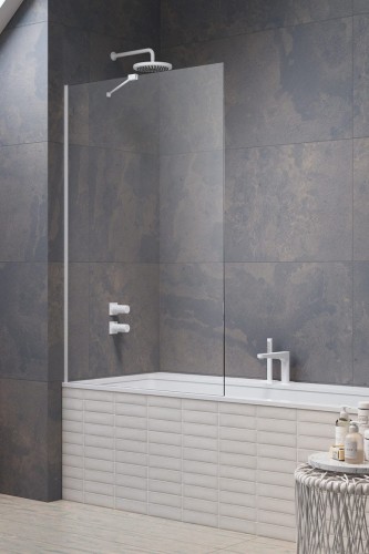 Parawan nawannowy Radaway Modo New White PNJ II szkło przejrzyste