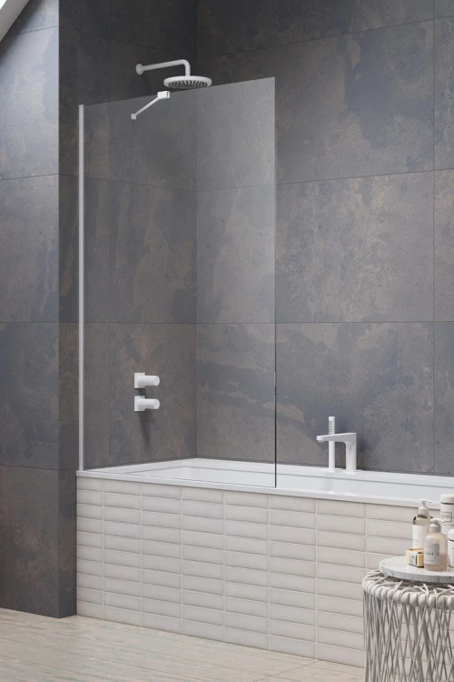 Parawan nawannowy Radaway Modo New White PNJ II szkło przejrzyste