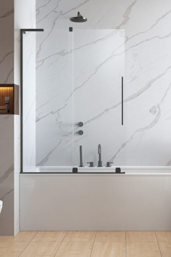 Parawan nawannowy Furo SL Brushed GunMetal PND II Radaway lewy