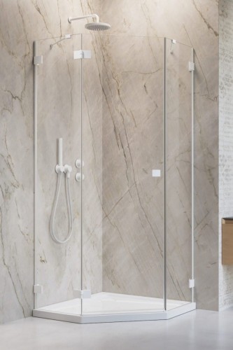 Kabina pięciokątna Essenza Pro White PTJ Radaway lewa