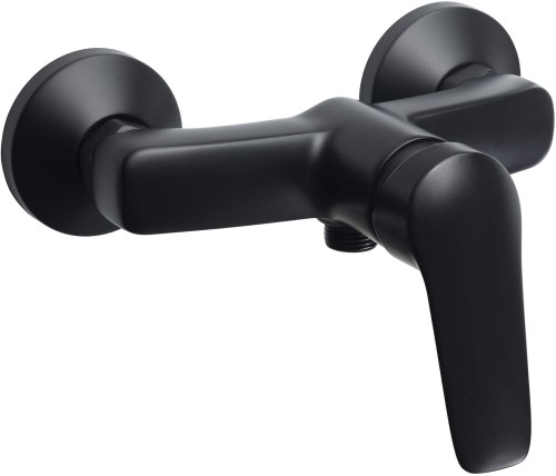 Bateria prysznicowa ścienna Boro nero czarna Deante