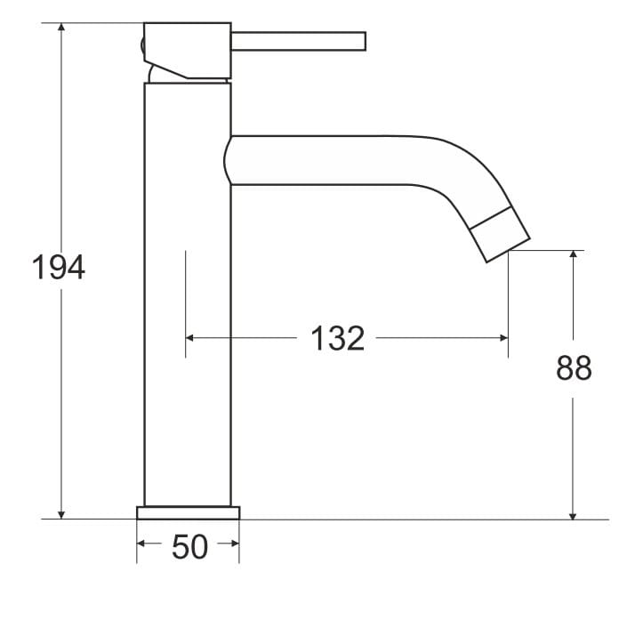 Bateria umywalkowa Besco VEO czarny matt