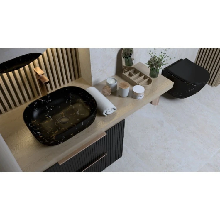 Szafka wisząca Oklahoma Black Mat 600 Lavita