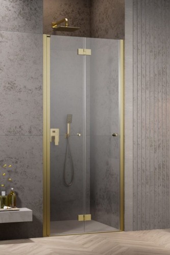 Drzwi prysznicowe Radaway Nes Brushed Gold DWB lewe