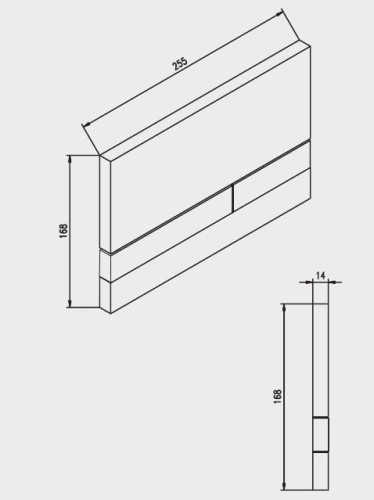 Przycisk biały/chrom połysk EXCLUSIVE 2.0 102-000000140 Werit Jomo